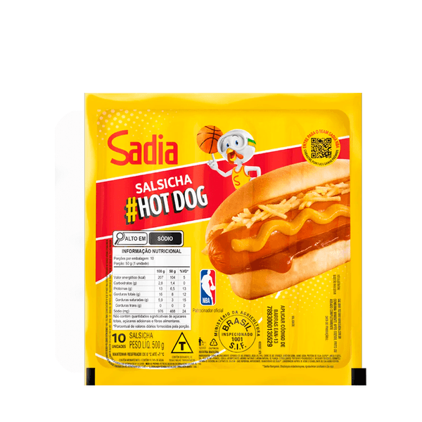 Salsicha Hot Dog Sadia – 500g