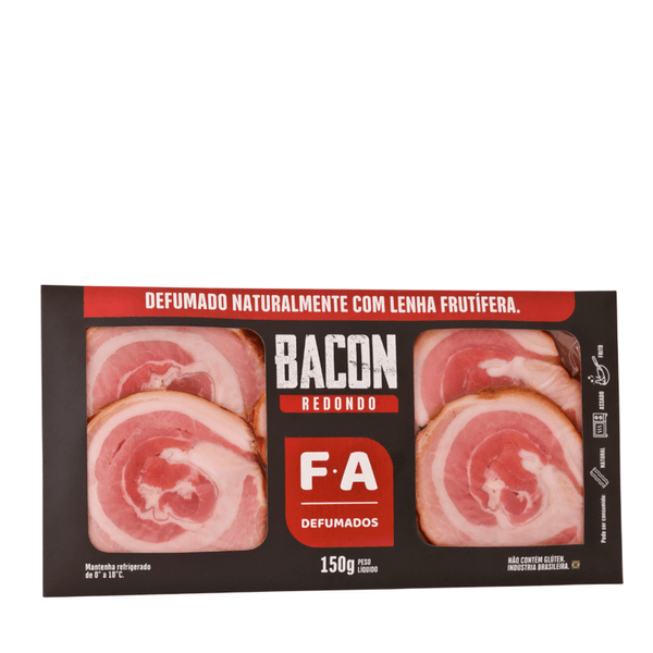 Bacon Redondo Defumado F.A Defumados – 150g