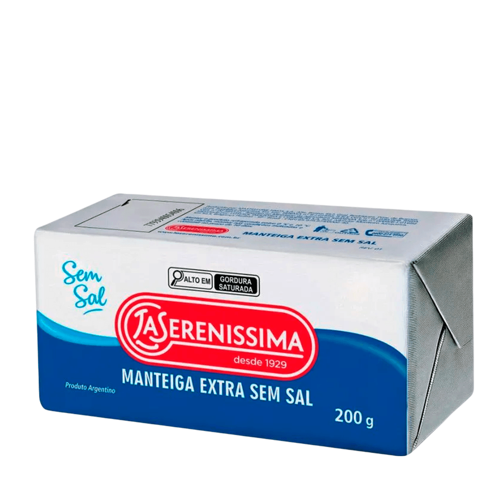 Manteiga Sem Sal La Serenissima - 200g