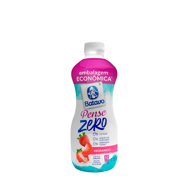 Iogurte de Morango Pense Zero Batavo - 1,15kg