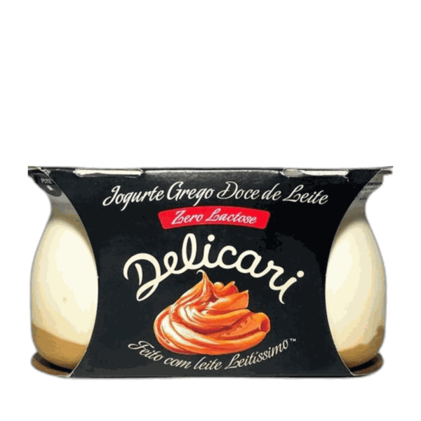 Iogurte Grego Doce de Leite Sem Lactose Delicari – 340g