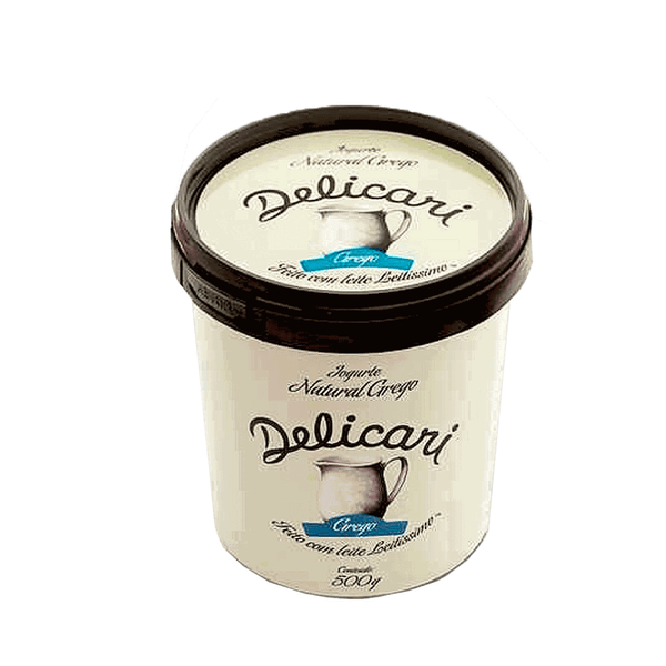 Iogurte Grego Natural Integral Delicari - 500g
