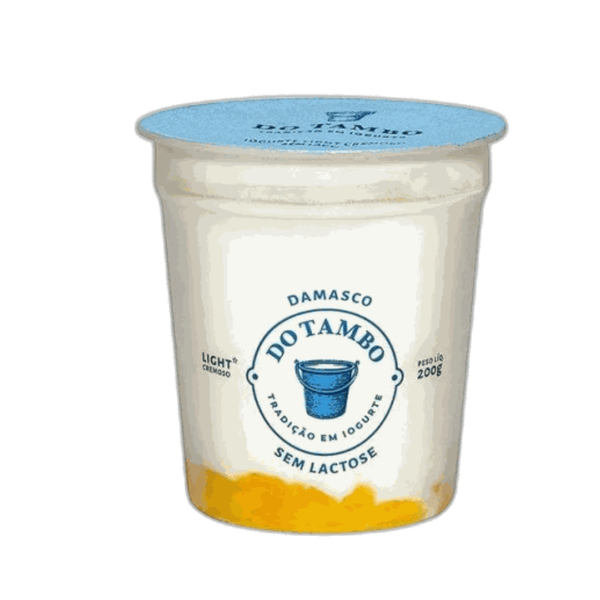 Iogurte Sem Açúcar Sem Lactose Damasco Do Tambo - 200g