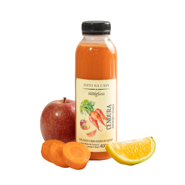 Suco Natural de Cenoura, Laranja e Maçã Casa Santa Luzia - 400ml