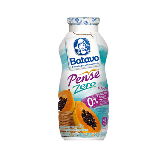 Bebida Láctea Mamão Pense Zero Batavo – 170g