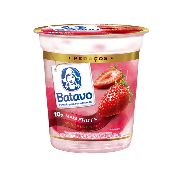 Iogurte Morango com Pedaços Batavo – 500g