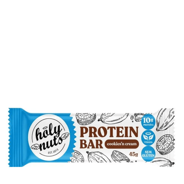 Barra Proteica Vegana Cookies’n’Cream Holy Nuts