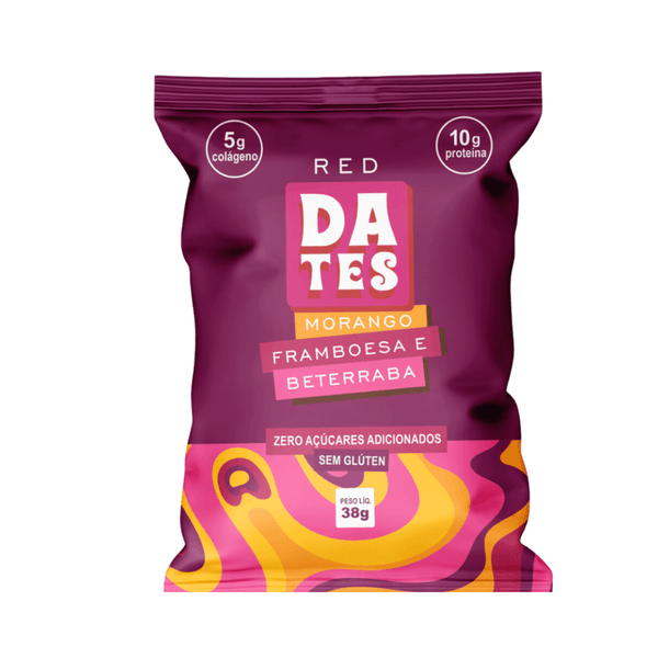 Barra Proteica Morango Framboesa Beterraba Dates Snacks – 38g