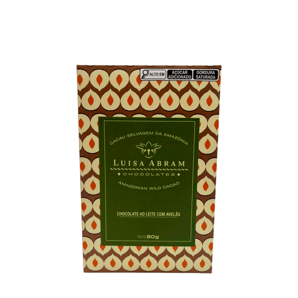Chocolate Ao Leite 40% Cacau Avelã Luisa Abram – 80g