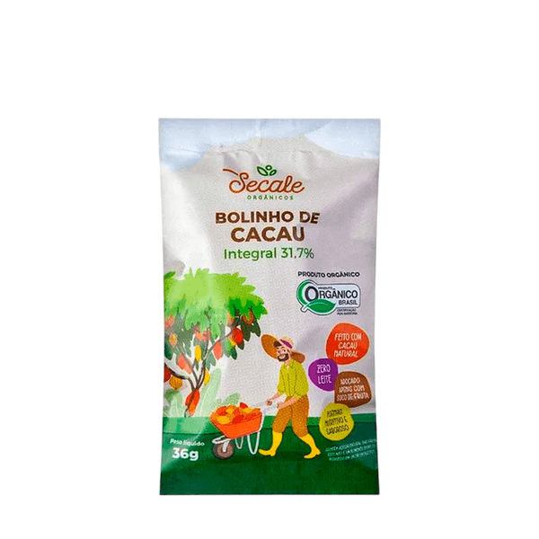 Bolo Mini Orgânico Cacau Secale – 36g