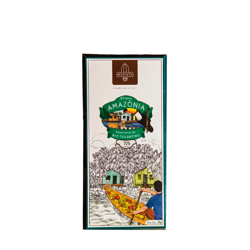 Chocolate Invento 70% Cacau Ribeirinhos – 70g