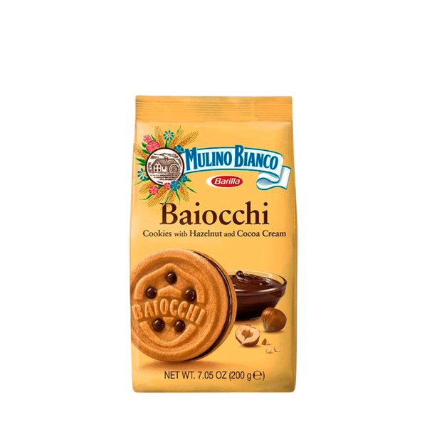 Biscoito Baiocchi com Recheio de Avelã e Cacau Mulino Bianco - 200g
