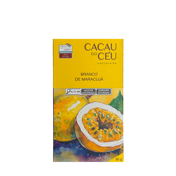 Chocolate Branco Sabor Maracujá Cacau do Céu – 80g