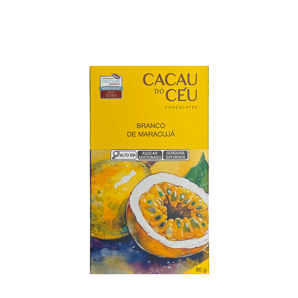 Chocolate Branco Sabor Maracujá Cacau do Céu – 80g