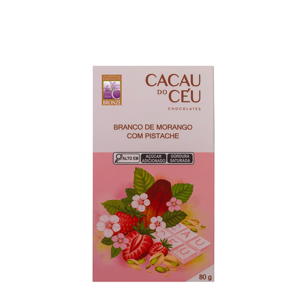 Chocolate Morango e Pistache Cacau do Céu – 80g