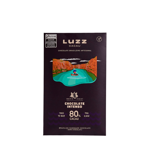Chocolate Cacau 80% Intenso Luzz Cacau – 75g