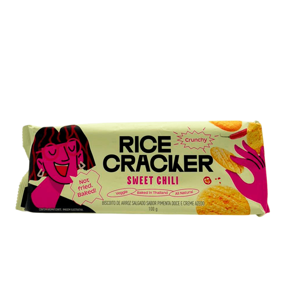 Snack Sweet Chili Rice Cracker The Deli Secret -100g