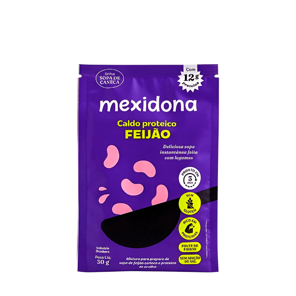 Sopa Caldo Proteico Feijão Sem Glúten Mexidona - 30g