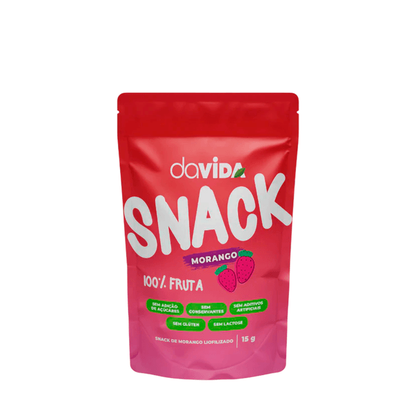 Snack de Morango Sem Açúcar Davida - 15g