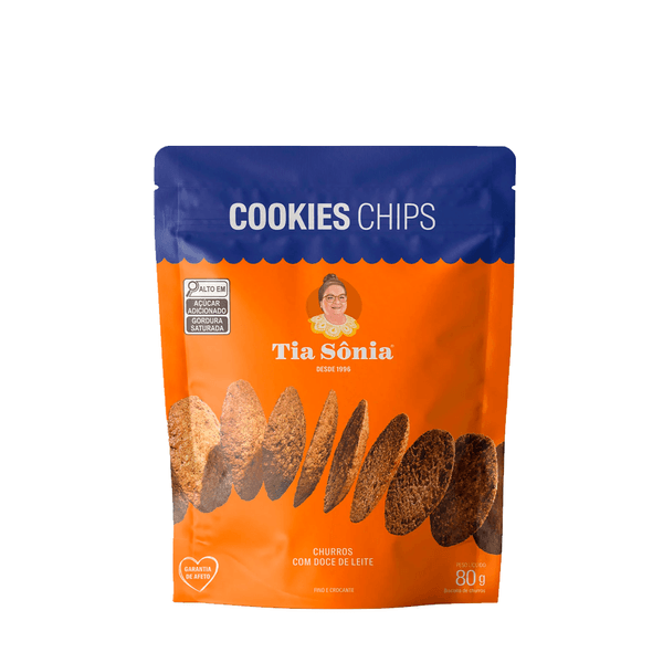 Cookies Chips Churros Doce de Leite Tia Sônia – 80g