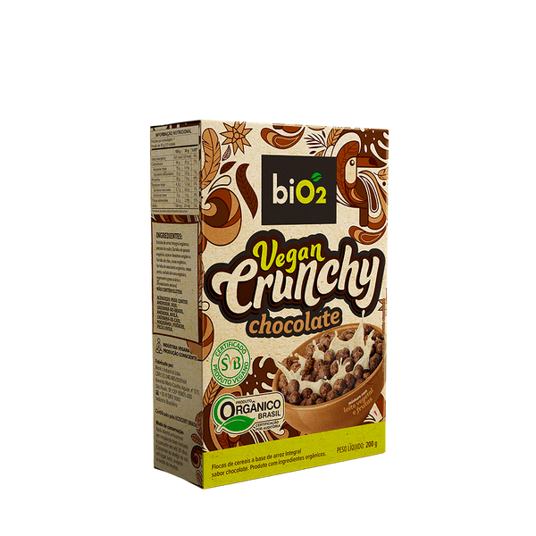 Cereal Vegan Crunchy Chocolate Orgânico biO2 200g
