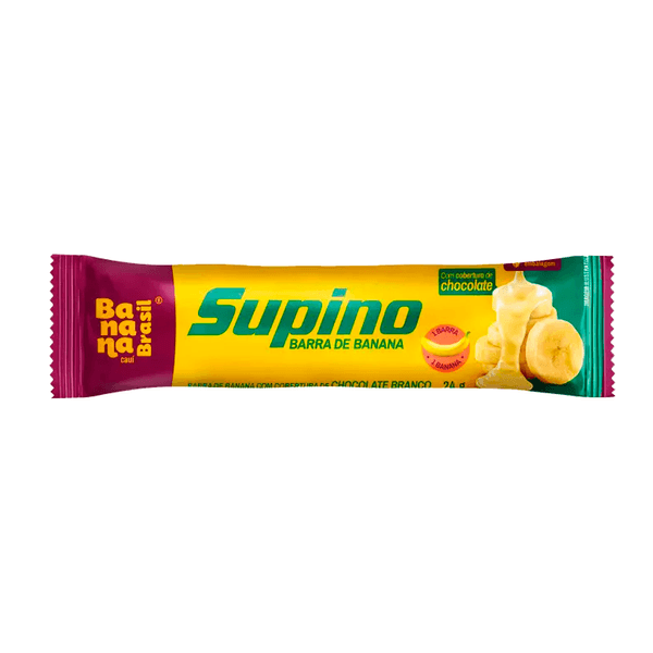 Barra de Frutas Chocolate Branco Banana Banana Brasil - 24g