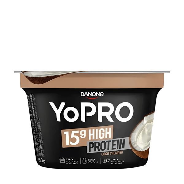 Iogurte Colherável de Coco Cremoso 15g de Proteínas YoPRO – 160g