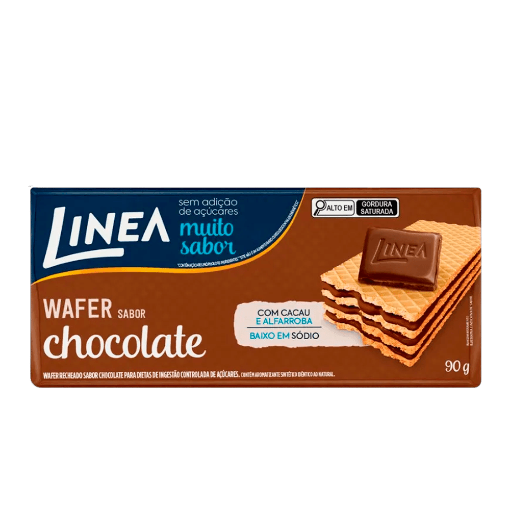 Wafer Chocolate Sem Açúcar Linea – 90g