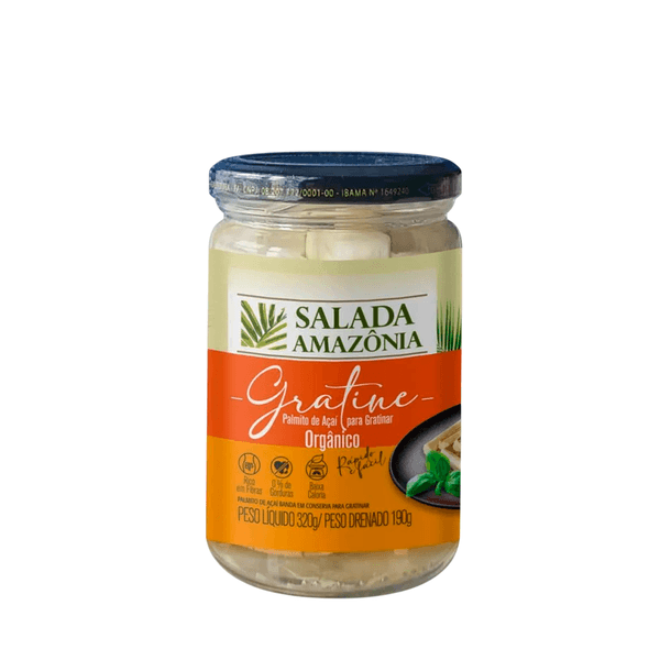 Palmito de Açaí Gratine Orgânico Salada Amazônia - 190g