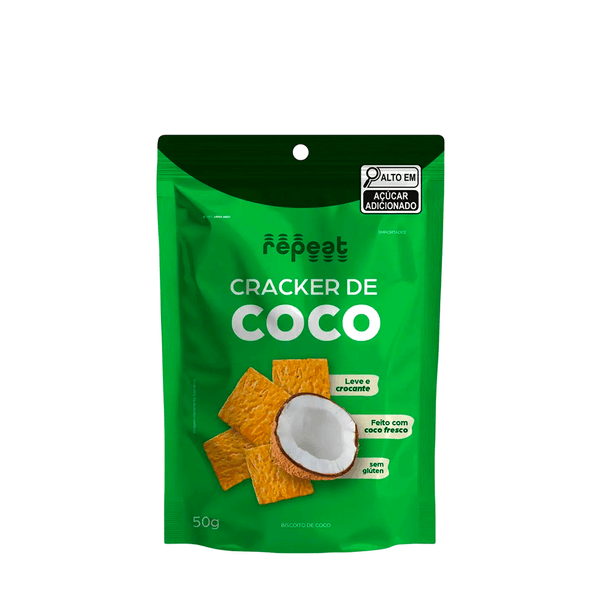 Cracker Sabor Coco Sem Glúten Repeat – 50g