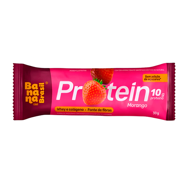 Barra Proteína Supino Morango Banana Brasil - 30g