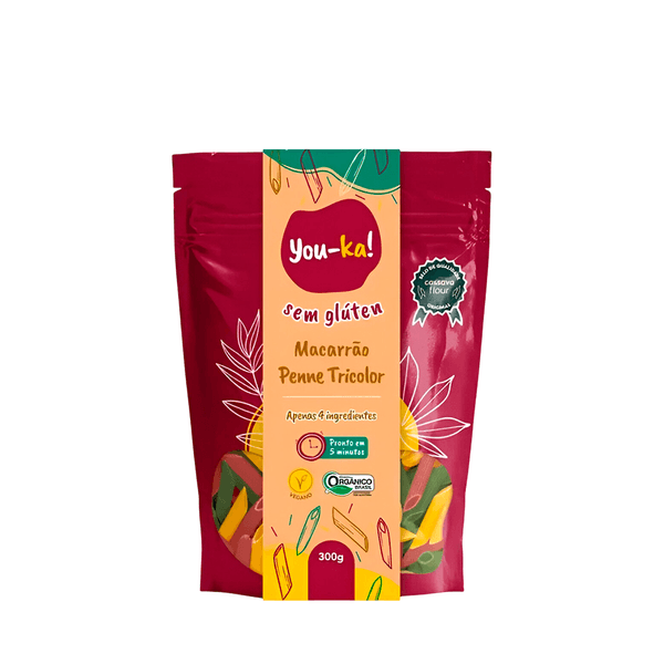 Macarrão Penne Tricolor You-Ka! - 300g