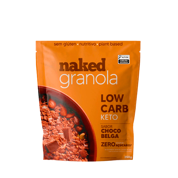 Granola Low Carb Chocolate Belga Naked - 250g