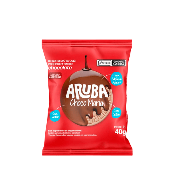 Biscoito Sem Glúten Maria Chocolate Aruba - 40g
