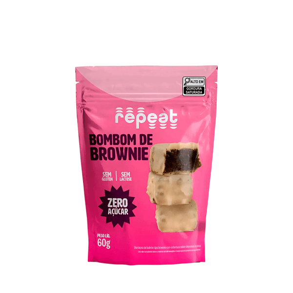 Bombom Sem Glúten Brownie Branco Repeat - 60g