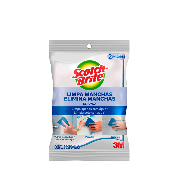 Esponja Multiuso Limpa Manchas Scotch-Brite – 2 Unidades