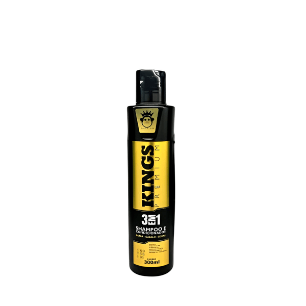 Shampoo Condicionador 3 em 1 Kings – 300ml