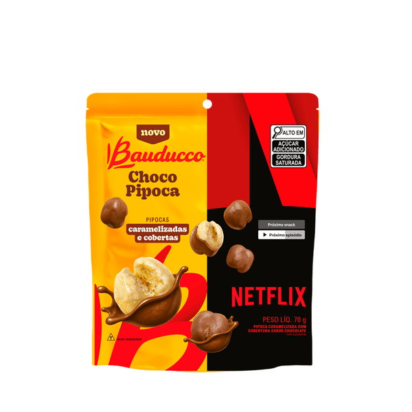 Choco Pipoca Netflix Bauducco - 70g