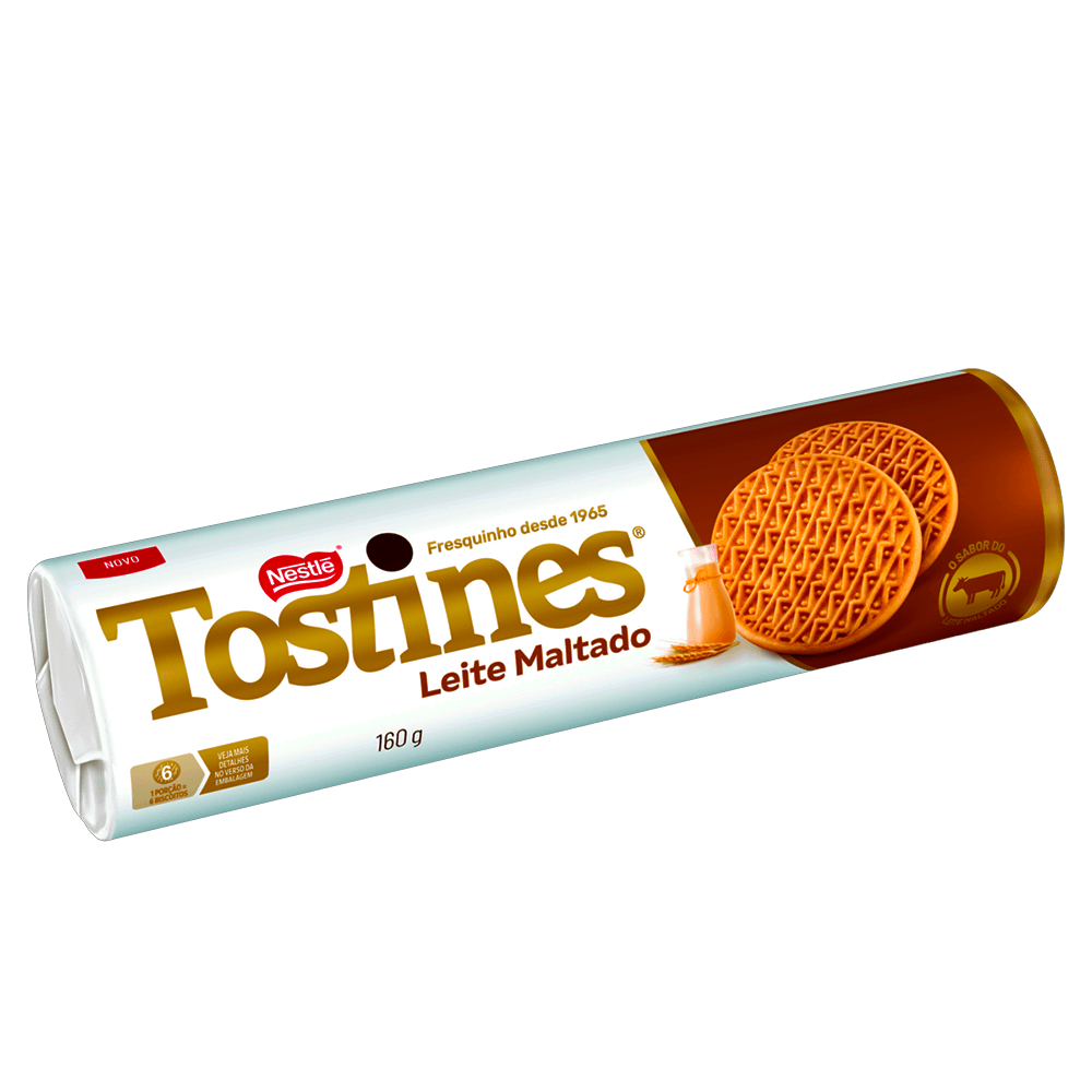 Biscoito Tostines Leite Maltado Nestlé – 160g