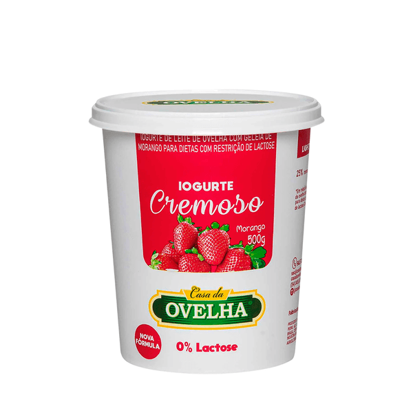 Iogurte Sabor Morango Casa da Ovelha - 500g