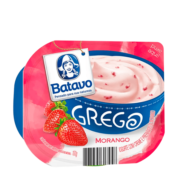 Iogurte Grego Morango Batavo - 100g