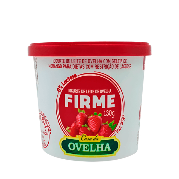 Iogurte Sem Lactose Morango Casa da Ovelha - 130g