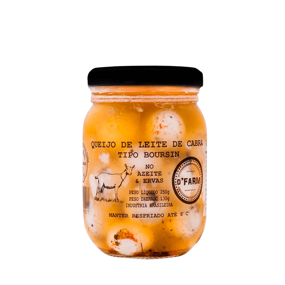 Queijo de Cabra Azeite e Ervas D'Farm - 250g