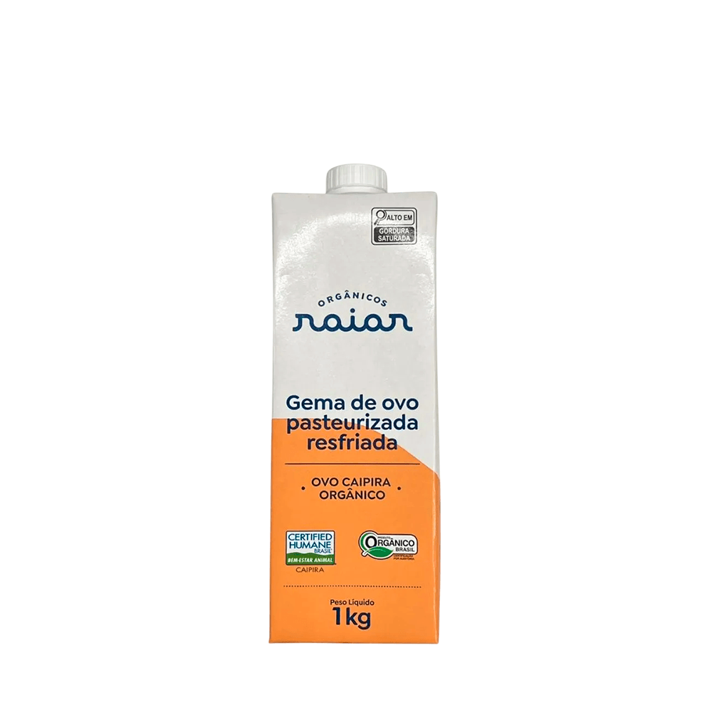 Gema de Ovo Orgânica Raiar - 1kg
