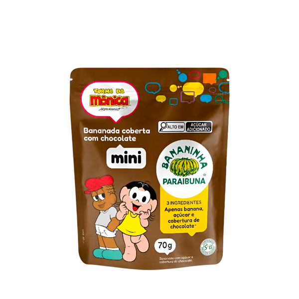 Bananinha Mini Chocolate Turma Mônica Paraibuna - 70g