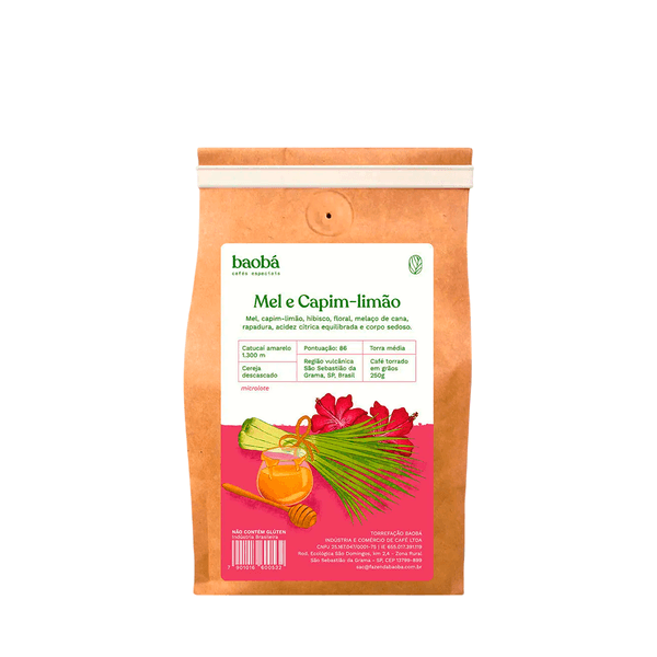 Café Grão Mel Capim Limão Baobá - 250g