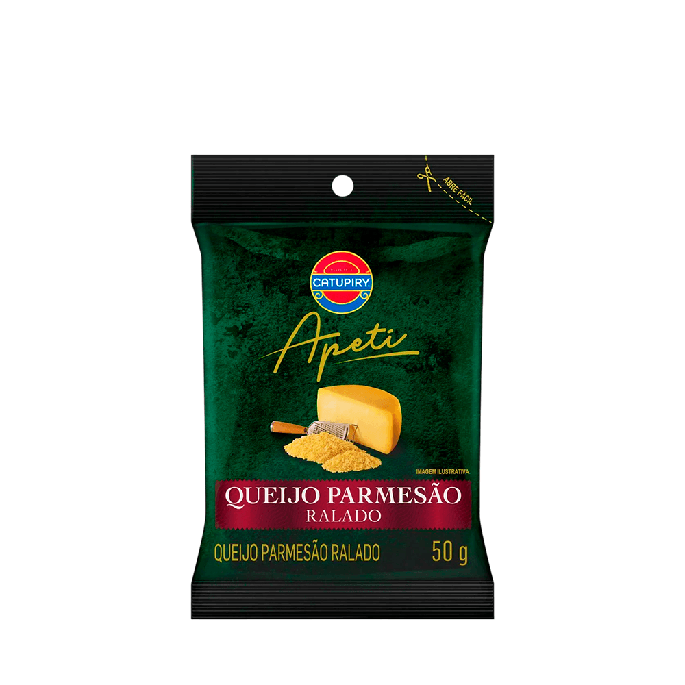 Queijo Tipo Parmesão Ralado Fresco Catupiry Apeti – 100g
