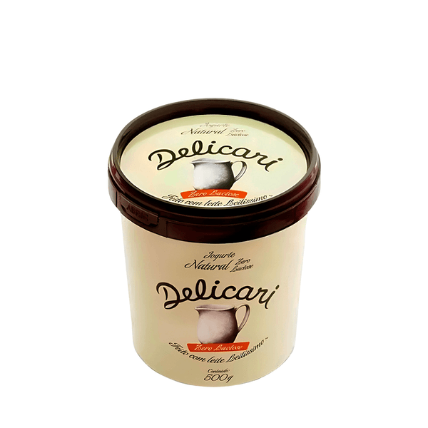 Iogurte Natural Sem Lactose Delicari – 500g
