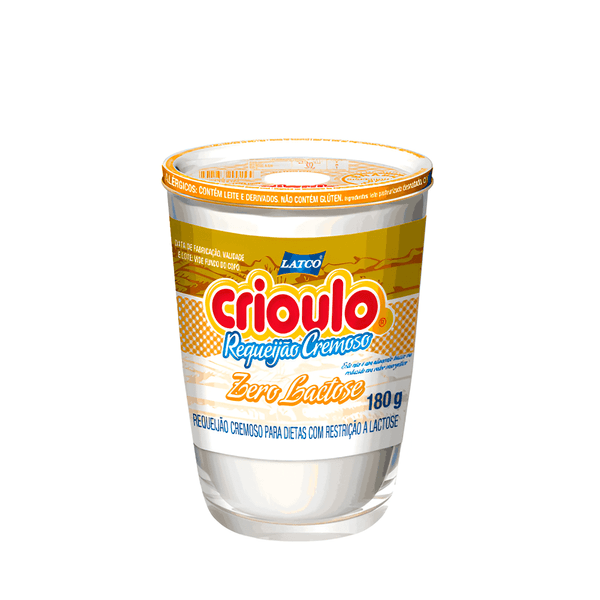 Requeijão Zero Lactose Crioulo – 180g