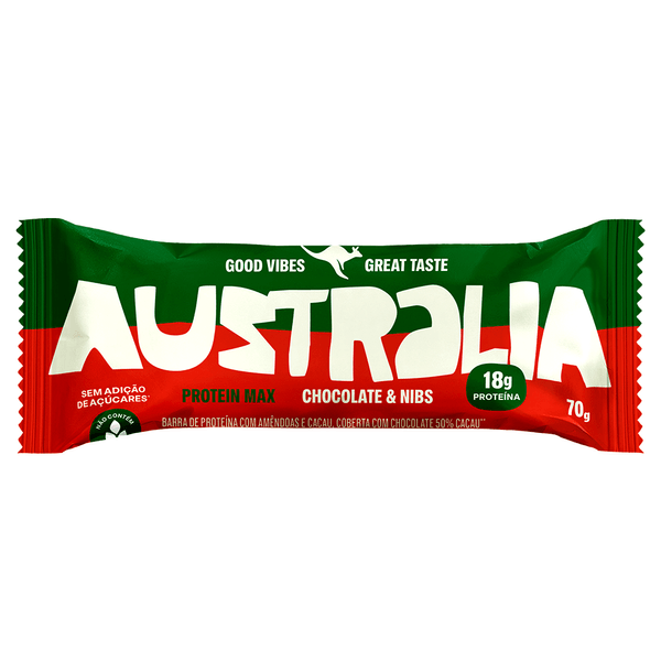 Barra Protein Max Chocolate & Nibs Australia – 70g